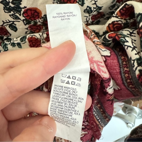 Lucky Brand Women's Boho Mix Floral Top Size S - Picture 8 of 8